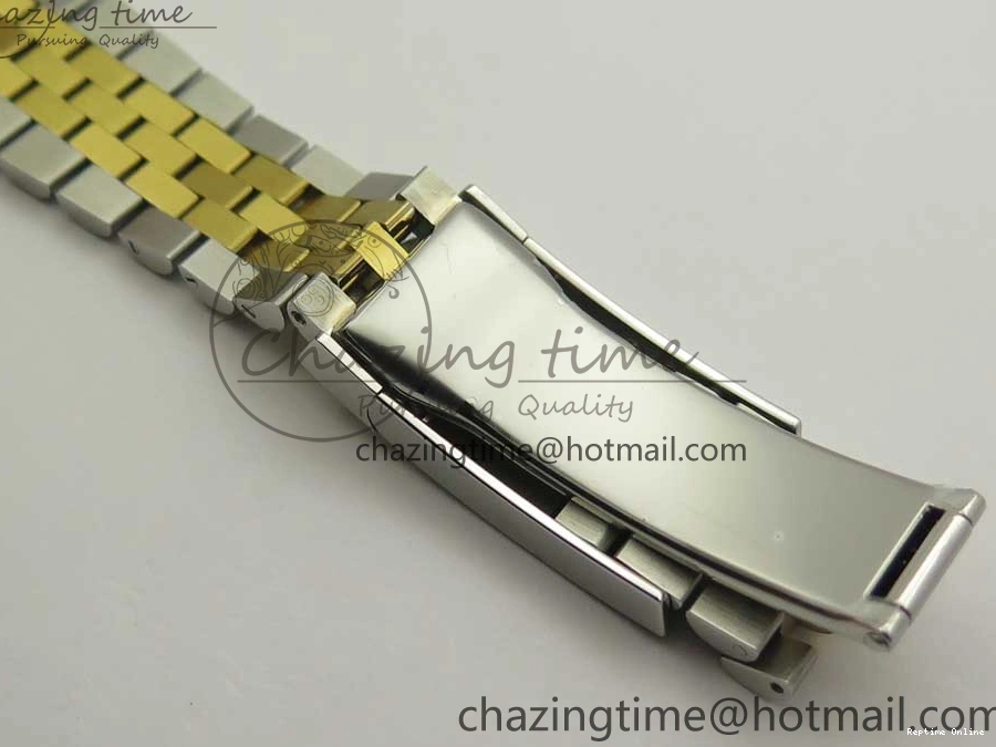 0131 Flexible DateJust 41 126334 904L SS YG DJF 1:1 Best Edition Gold Dial Diamond Markers on SS YG Jubilee Bracelet A 3250